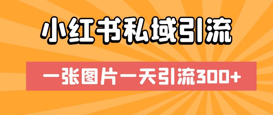 小红书私域引流，一张图片一天引流300+[揭秘]网赚教程-副业赚钱-互联网创业-手机赚钱-网赚项目-98副业网-精品课程-知识付费-网赚创业网98副业网