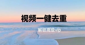 亲测好用的视频一键去重软件，解锁版网赚教程-副业赚钱-互联网创业-手机赚钱-网赚项目-98副业网-精品课程-知识付费-网赚创业网98副业网